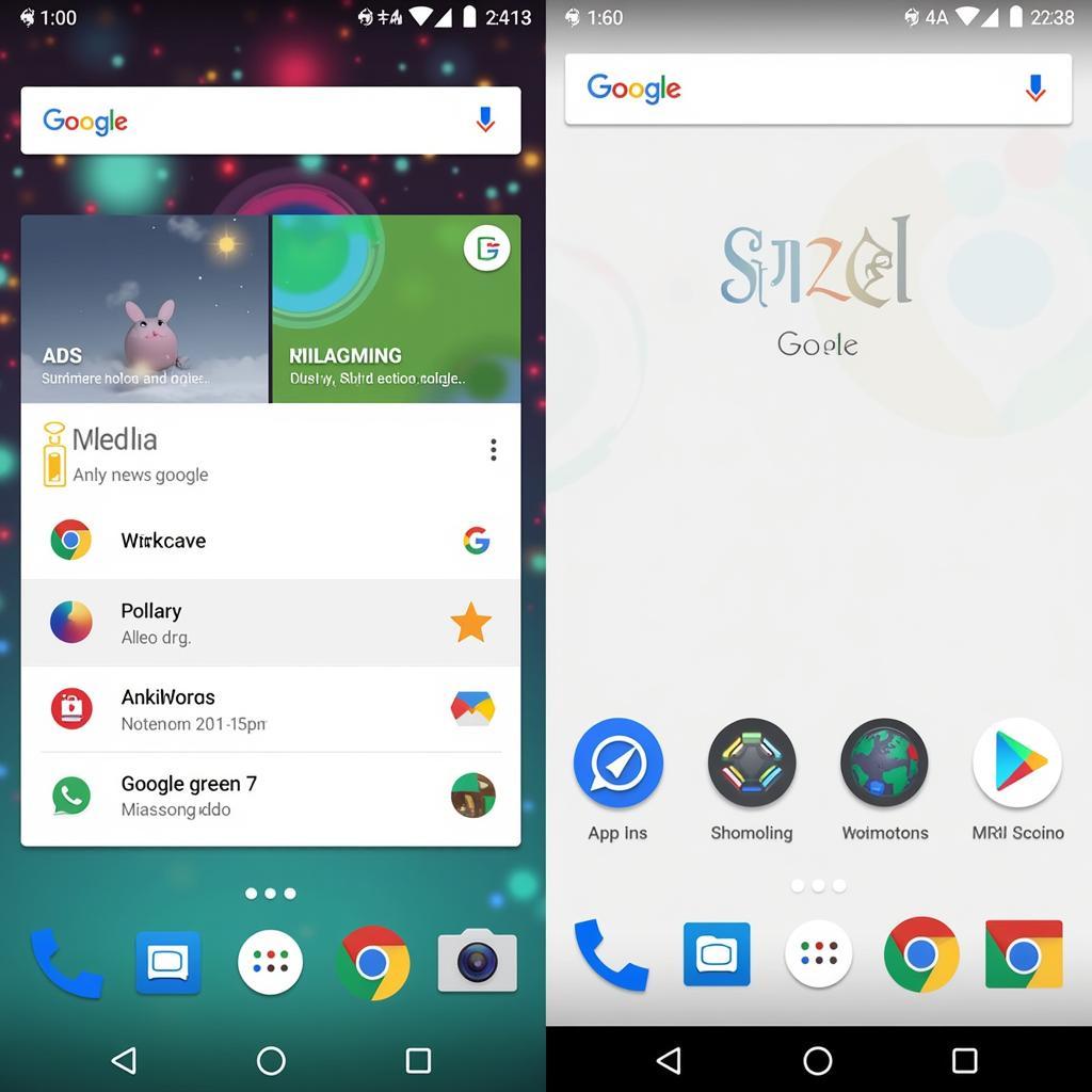 Google Now Launcher Interface