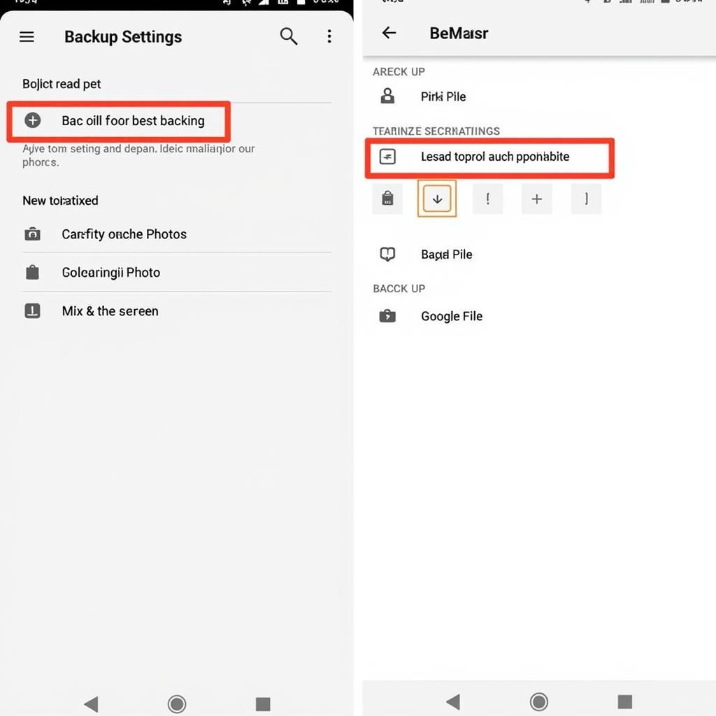 Google Photos Backup Settings