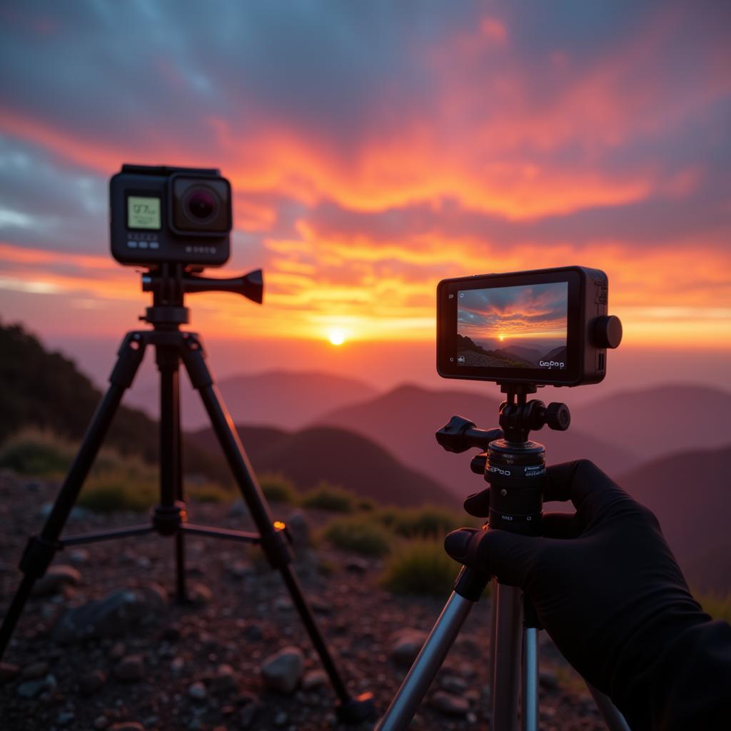 GoPro Recording a Sunset Timelapse