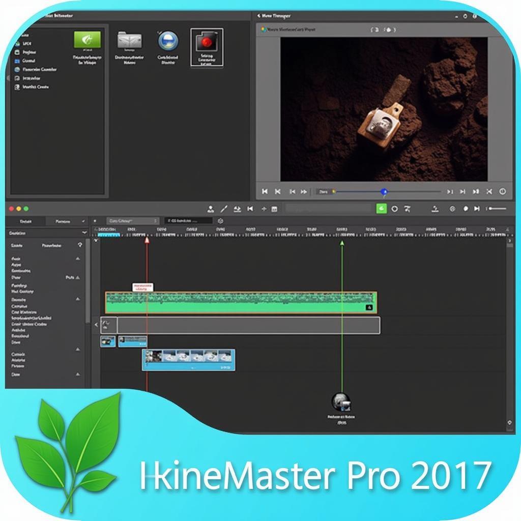 Green KineMaster Pro APK 2017 Interface