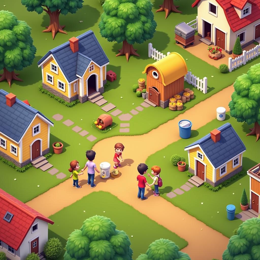 Hay Day neighborhood interaction