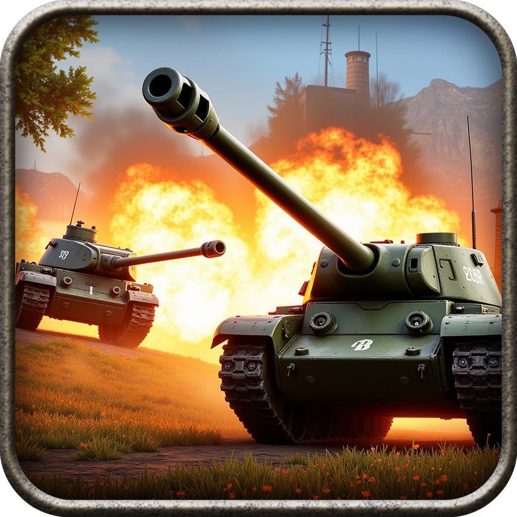 Hills of Steel Mod Apk Battle Scene