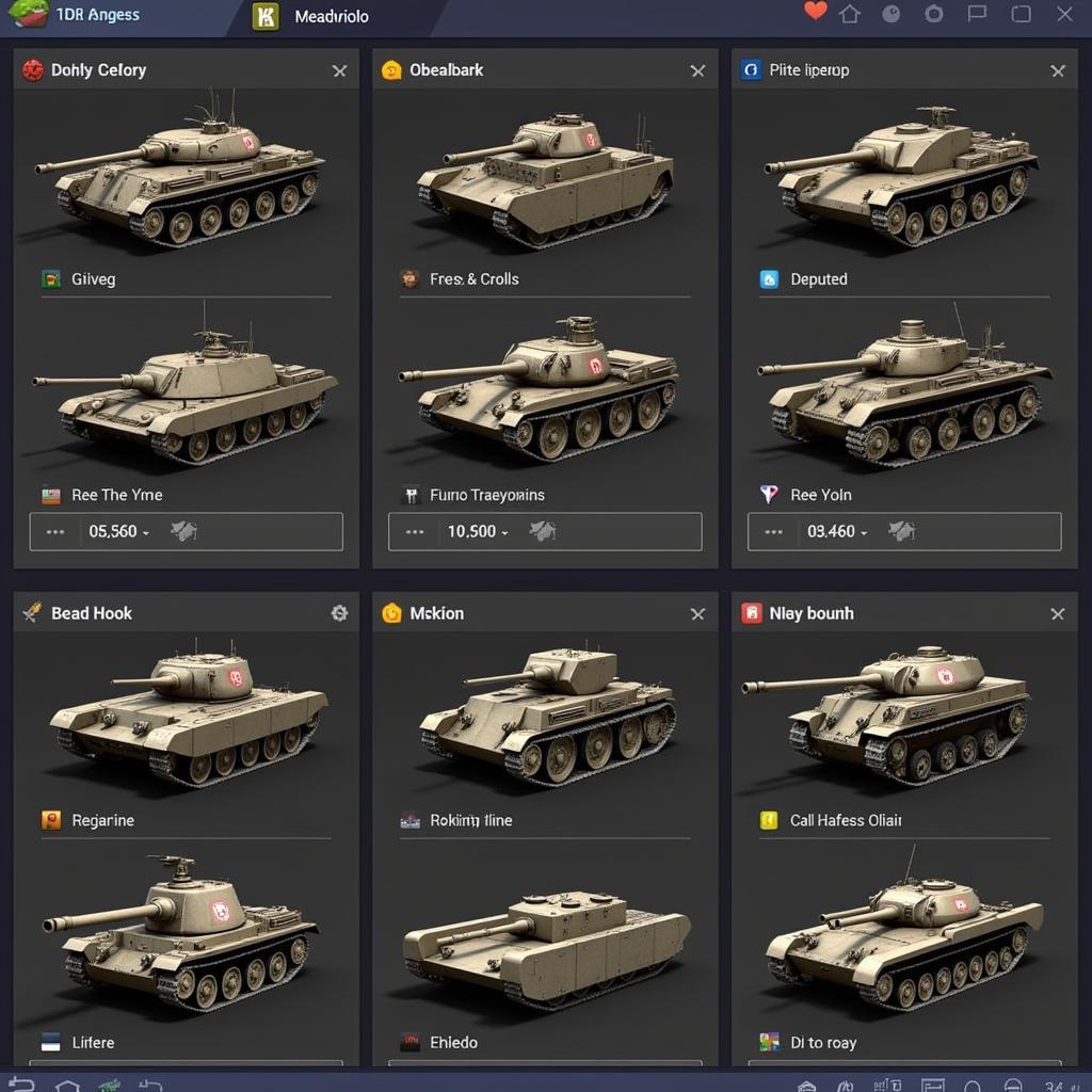 Hills of Steel Mod Apk Tank Selection Screen