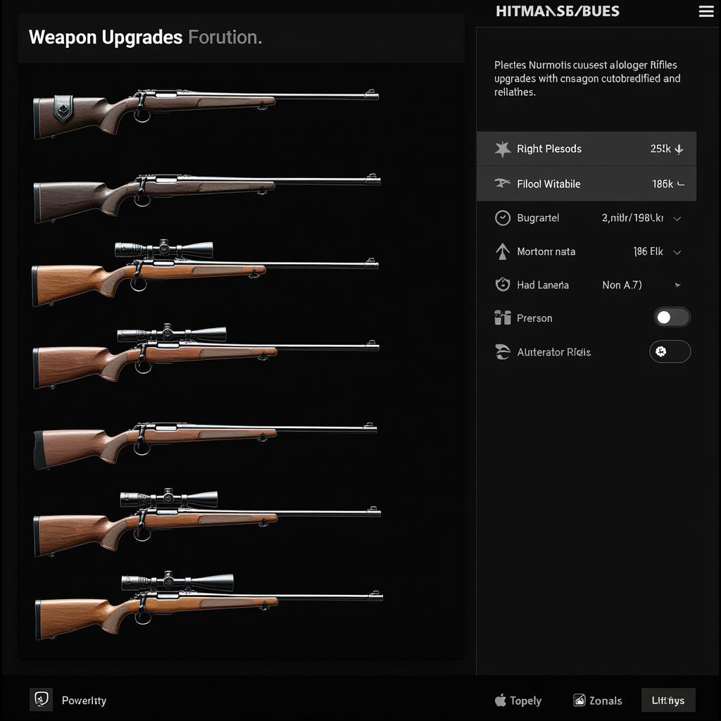 Hitman Sniper weapon customization options