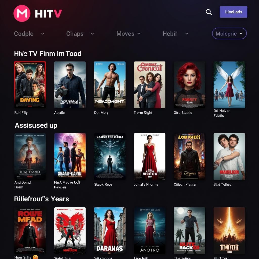 HitV APK Movie Selection