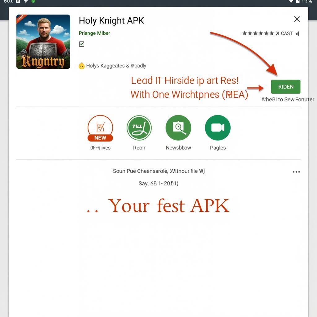 Holy Knight APK Download Button