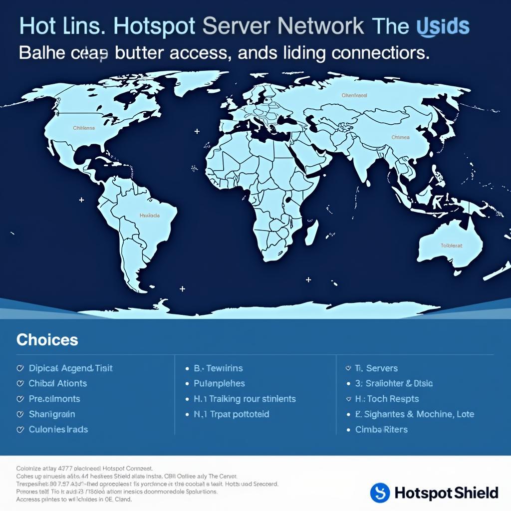 Hotspot Shield VPN server locations worldwide