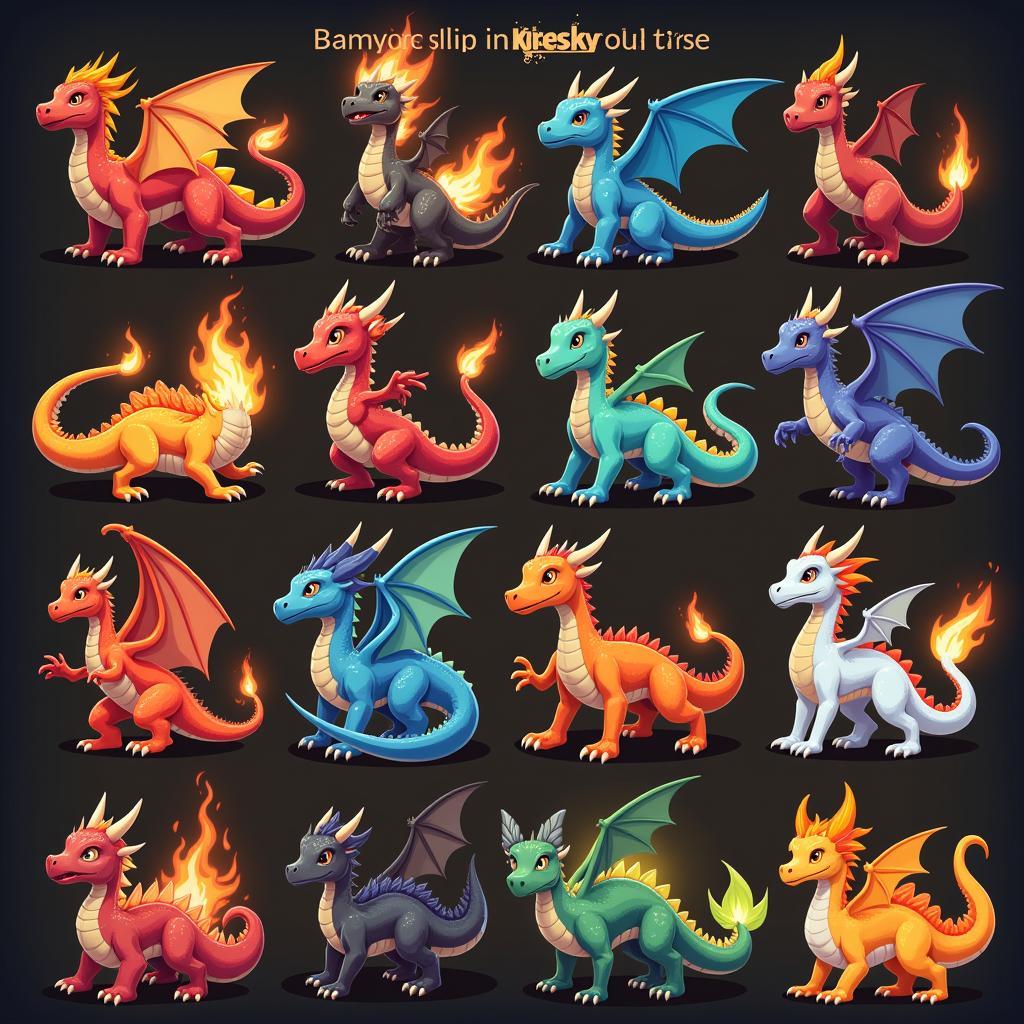 Hungry Dragon Dragon Selection Screen