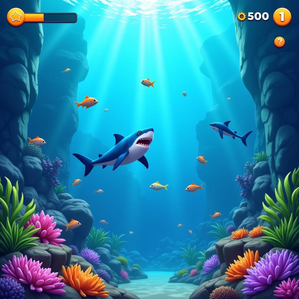 Hungry Shark World Gameplay Screenshot