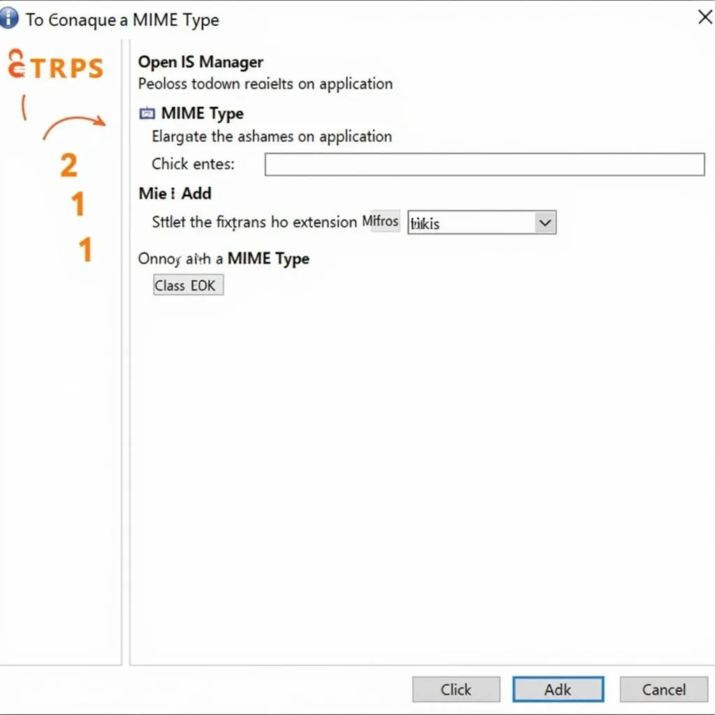 IIS MIME Type Configuration Steps