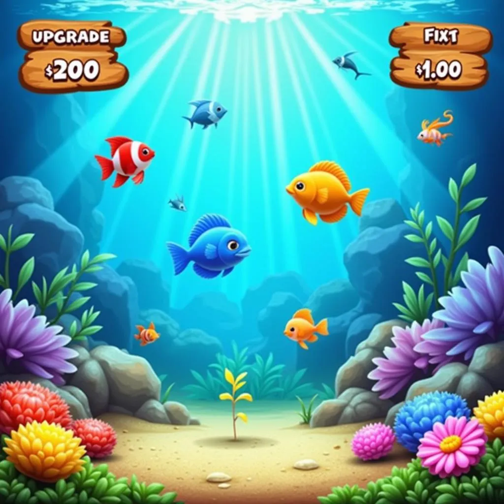 Insaniquarium Deluxe Mod APK gameplay