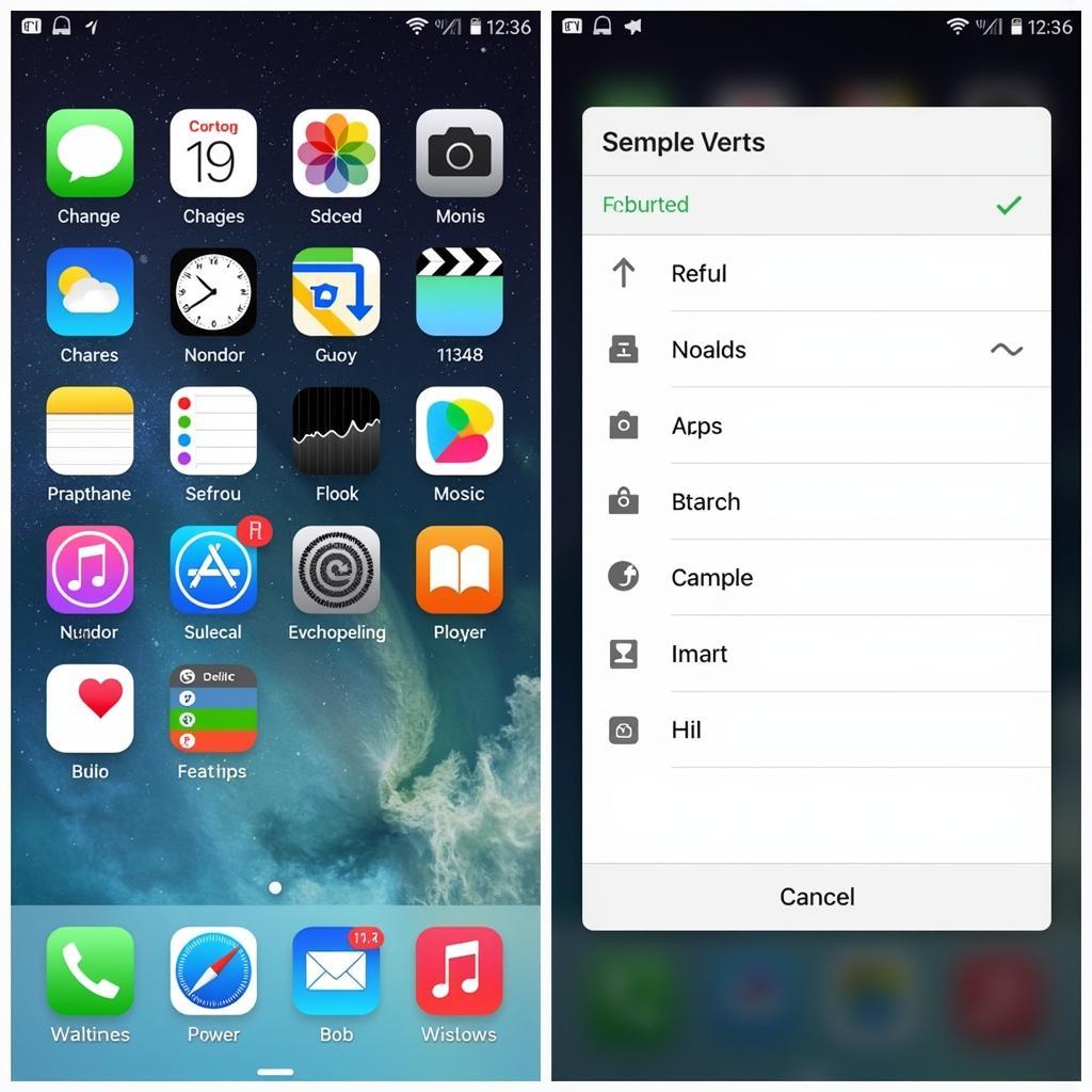 iOS 7 Launcher APK Homescreen