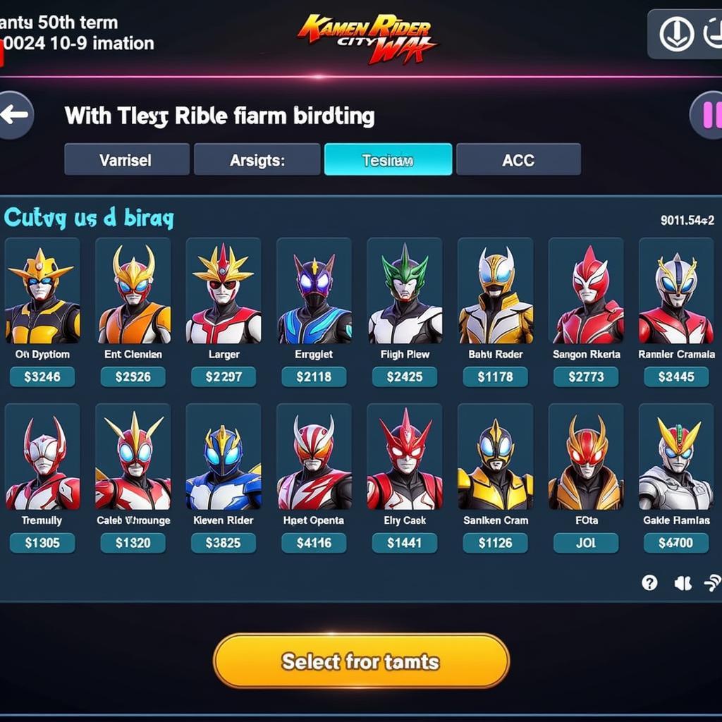 Kamen Rider City War APK Team Building Strategies