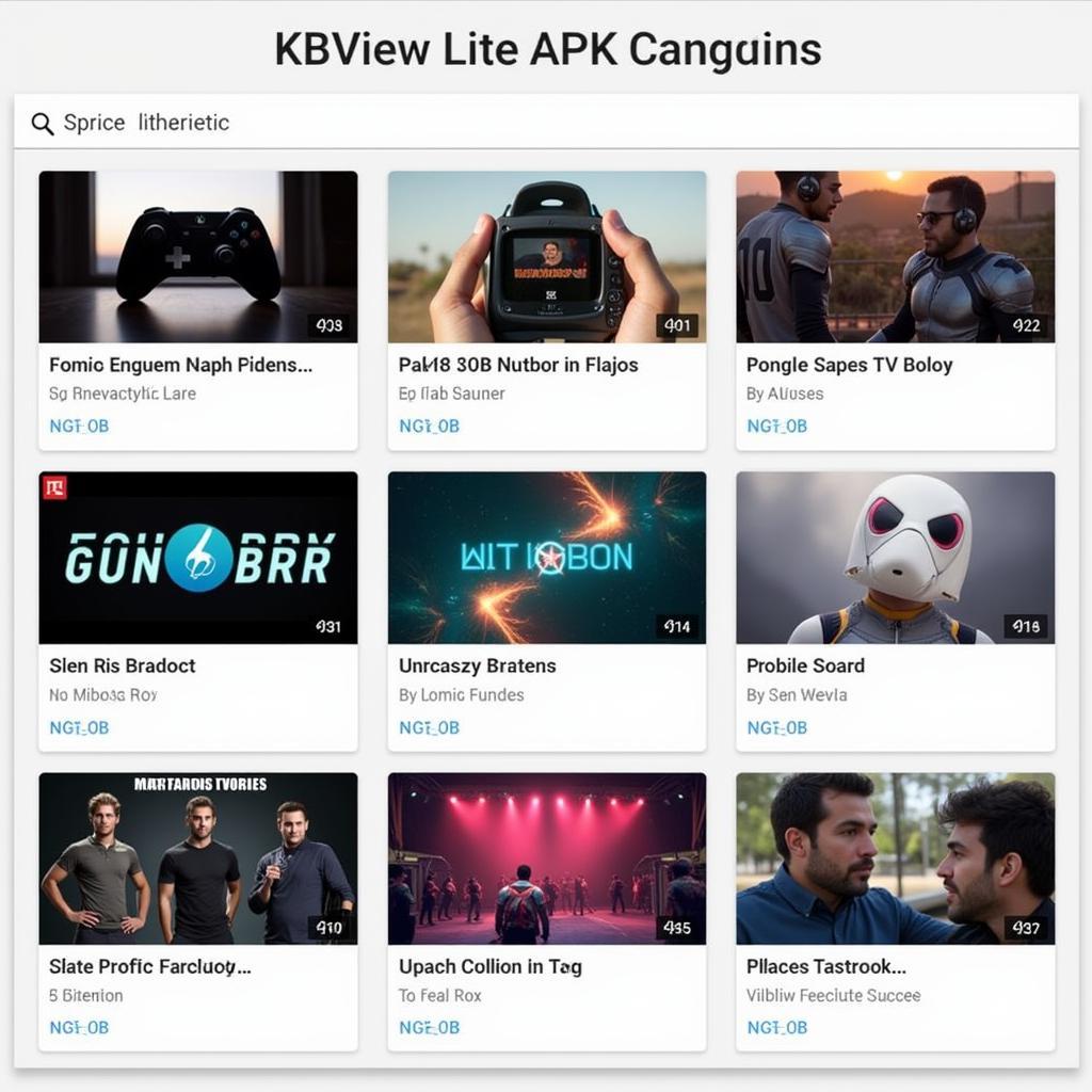 KBView Lite APK Content Categories