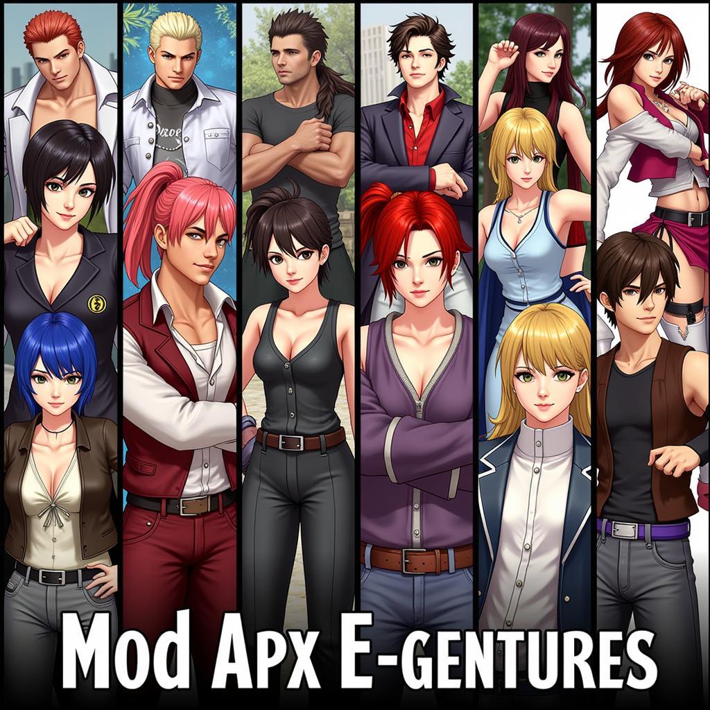 King of Fighters MOD APK Characters