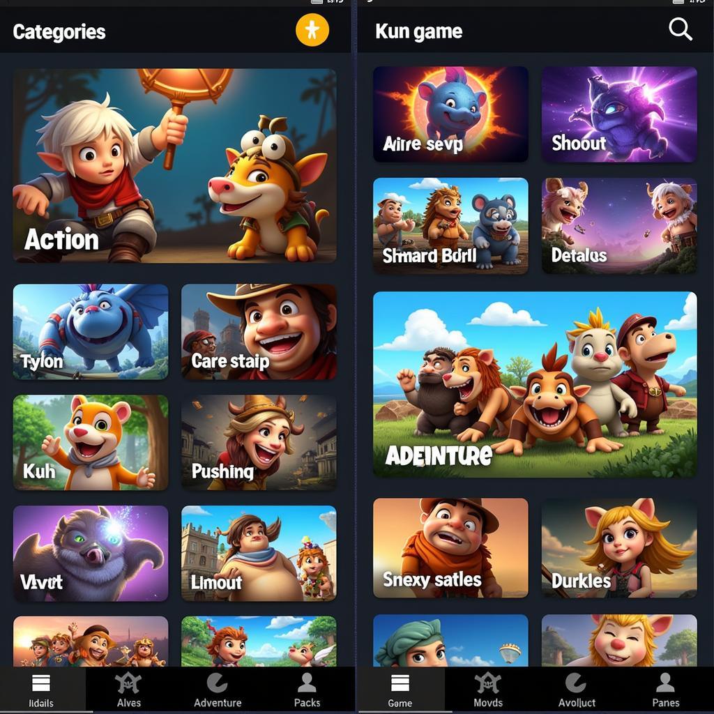 Kuni Pro APK Game Selection