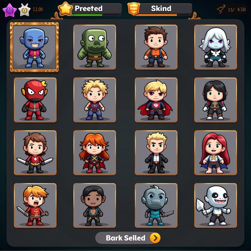 League of Stickman Mod APK Character Selection