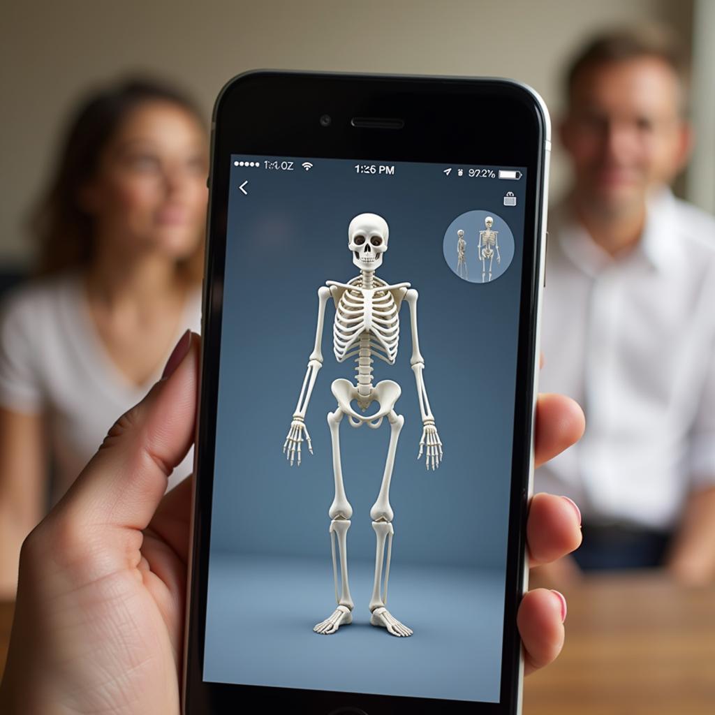 Screenshot of a legitimate anatomy learning app