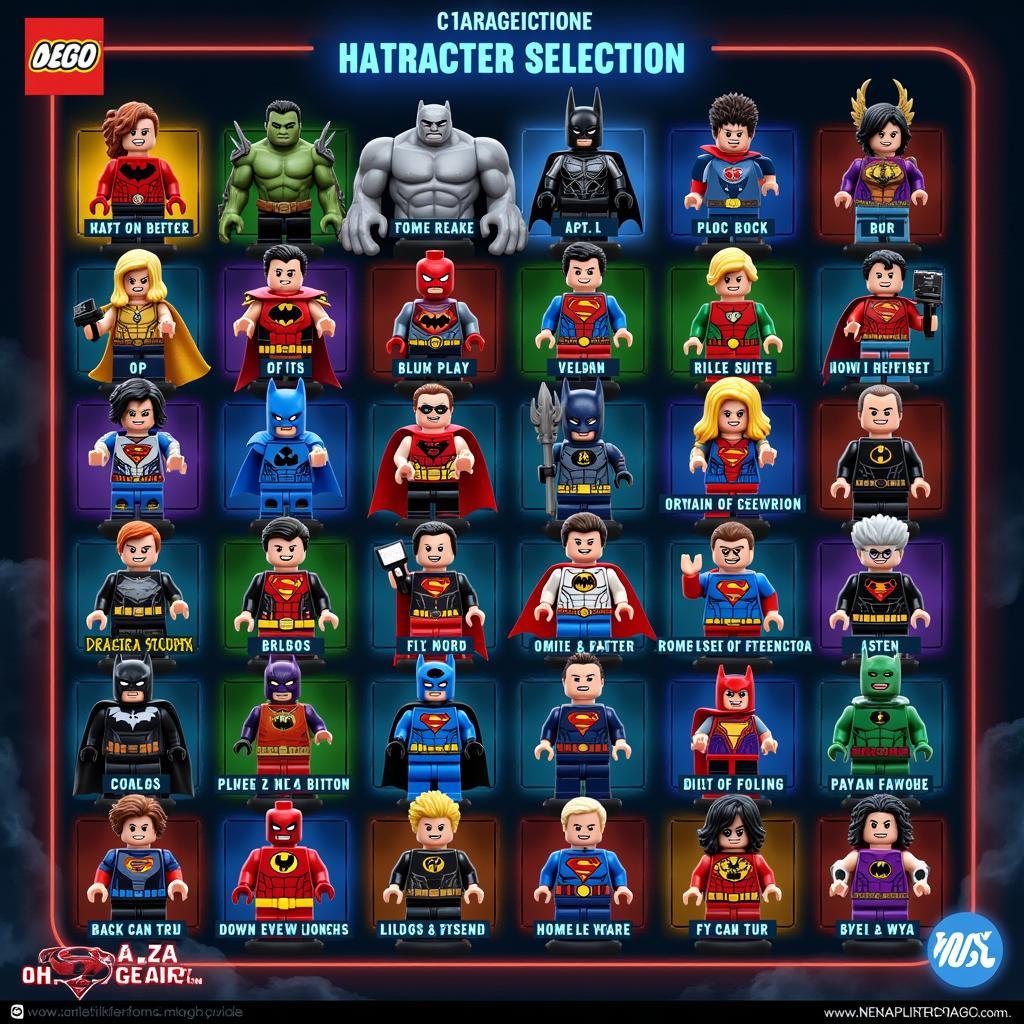 LEGO DC Mighty Micros Character Selection Screen