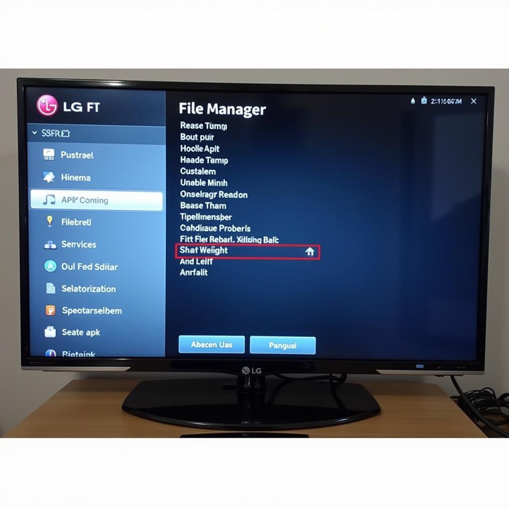 Using File Manager App to Install APK on LG TV