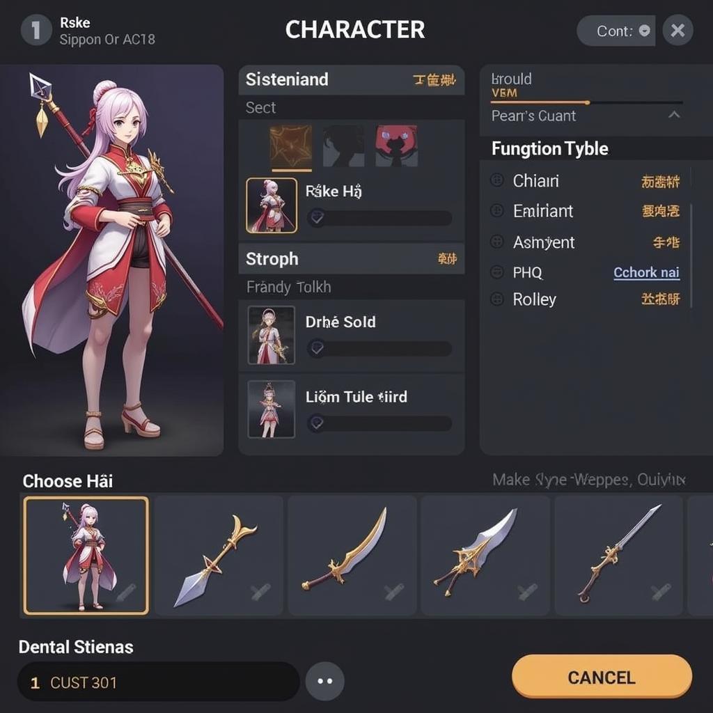 Loạn Giang Hồ APK Character Selection