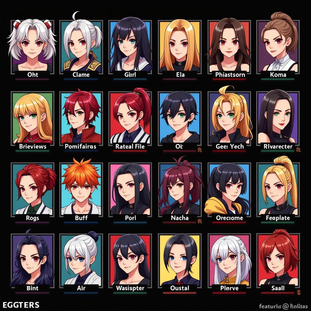 Metal Revolution Mobile Character Select Screen