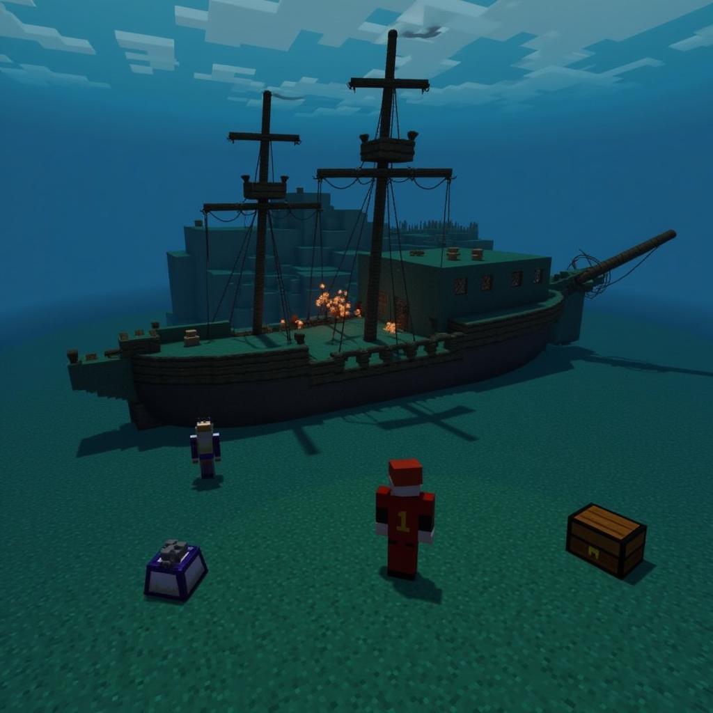 Minecraft 1.13 Shipwreck Exploration