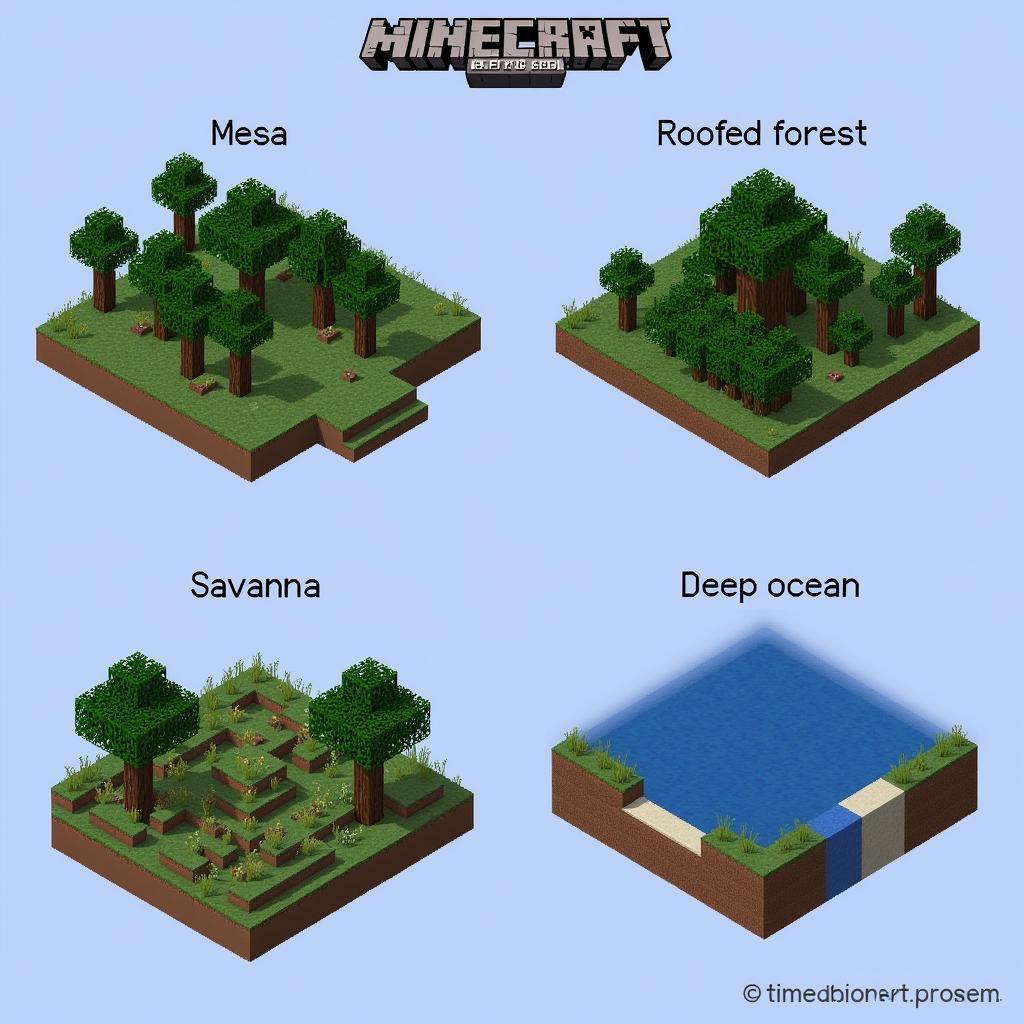 Exploring the diverse biomes of Minecraft 1.7.0