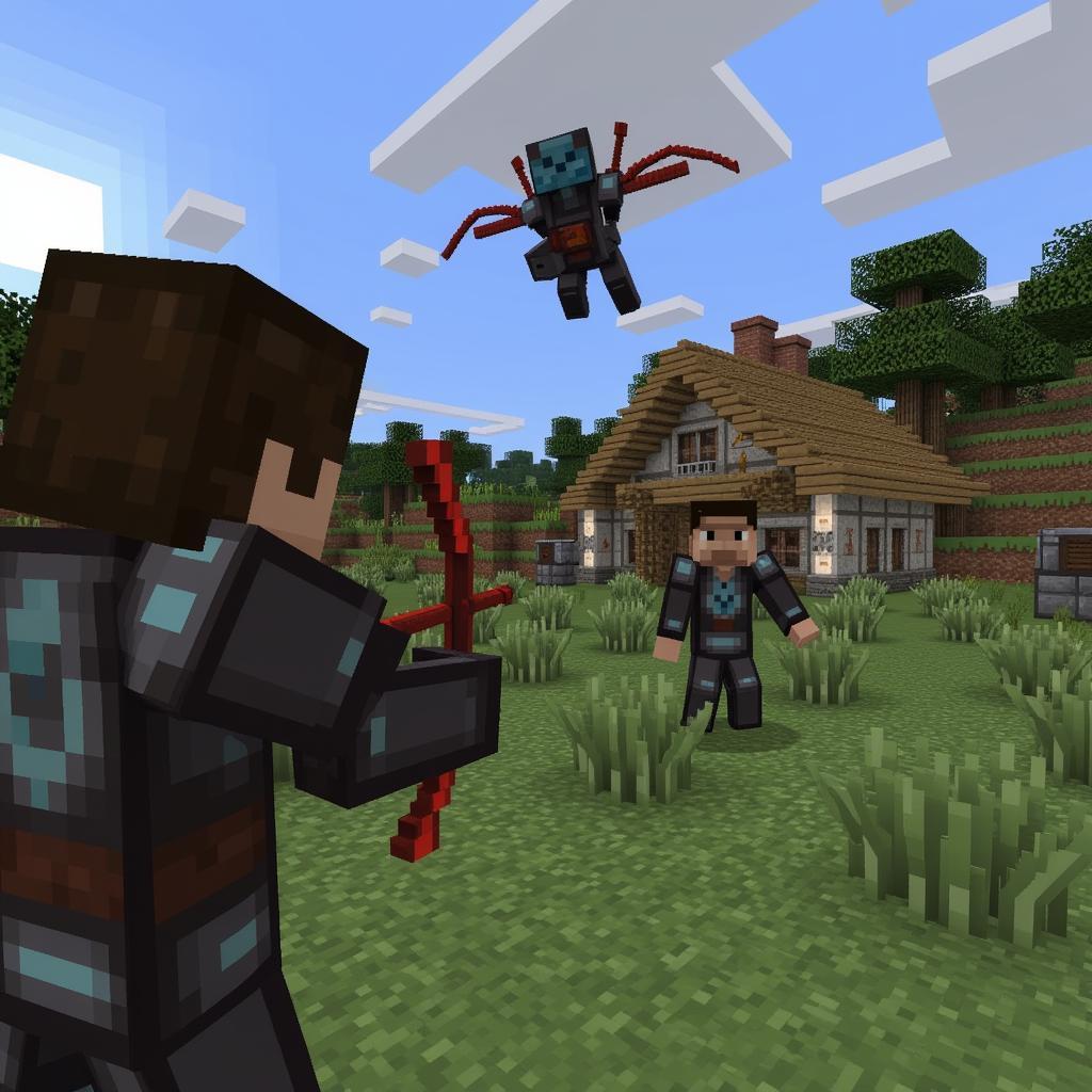 Gameplay in Minecraft 1.14.3