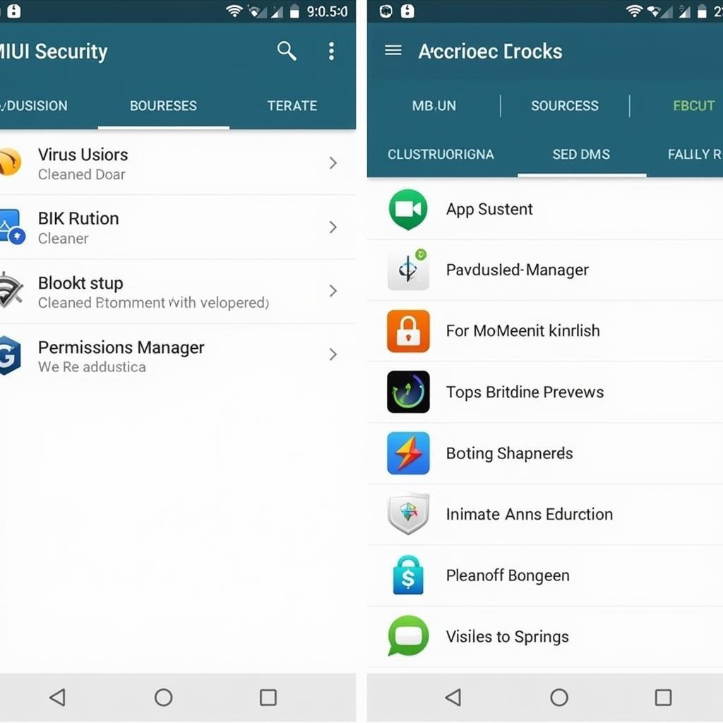 MIUI Security App Interface on Android 6