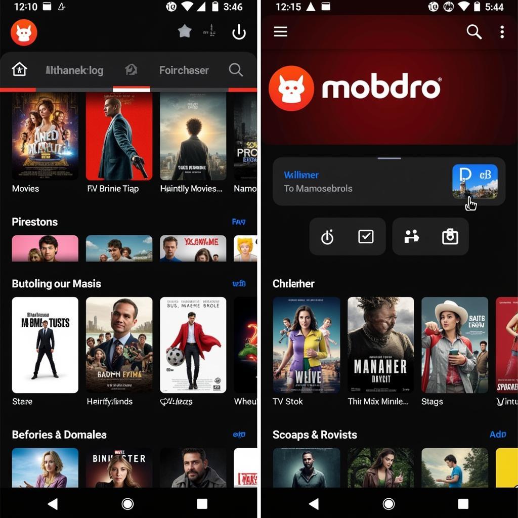 Mobdro App Interface