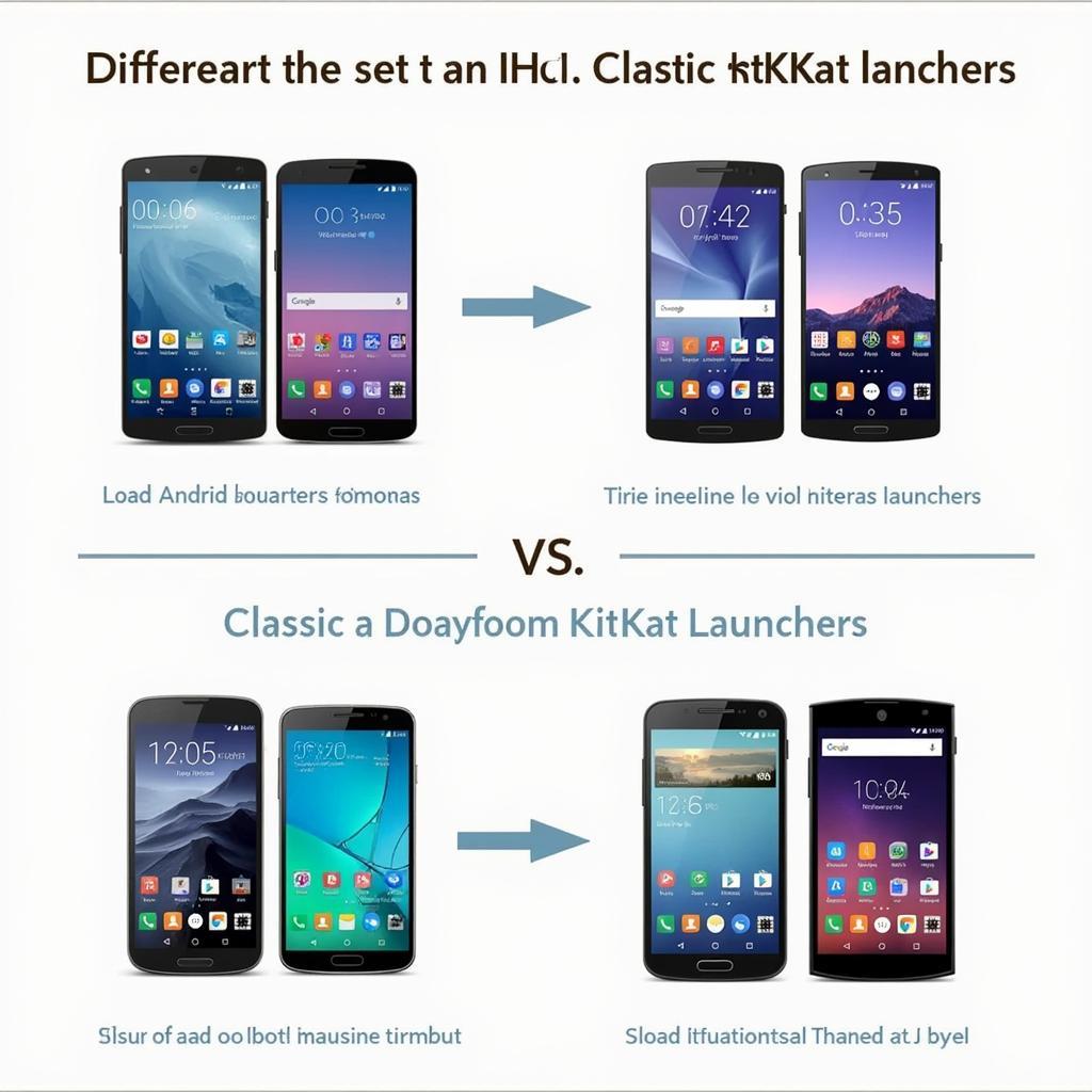 Modern Android Launchers vs KitKat Launcher 