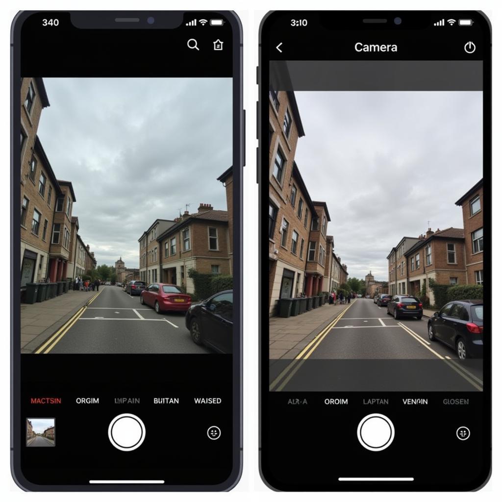 Modern Camera App Interface