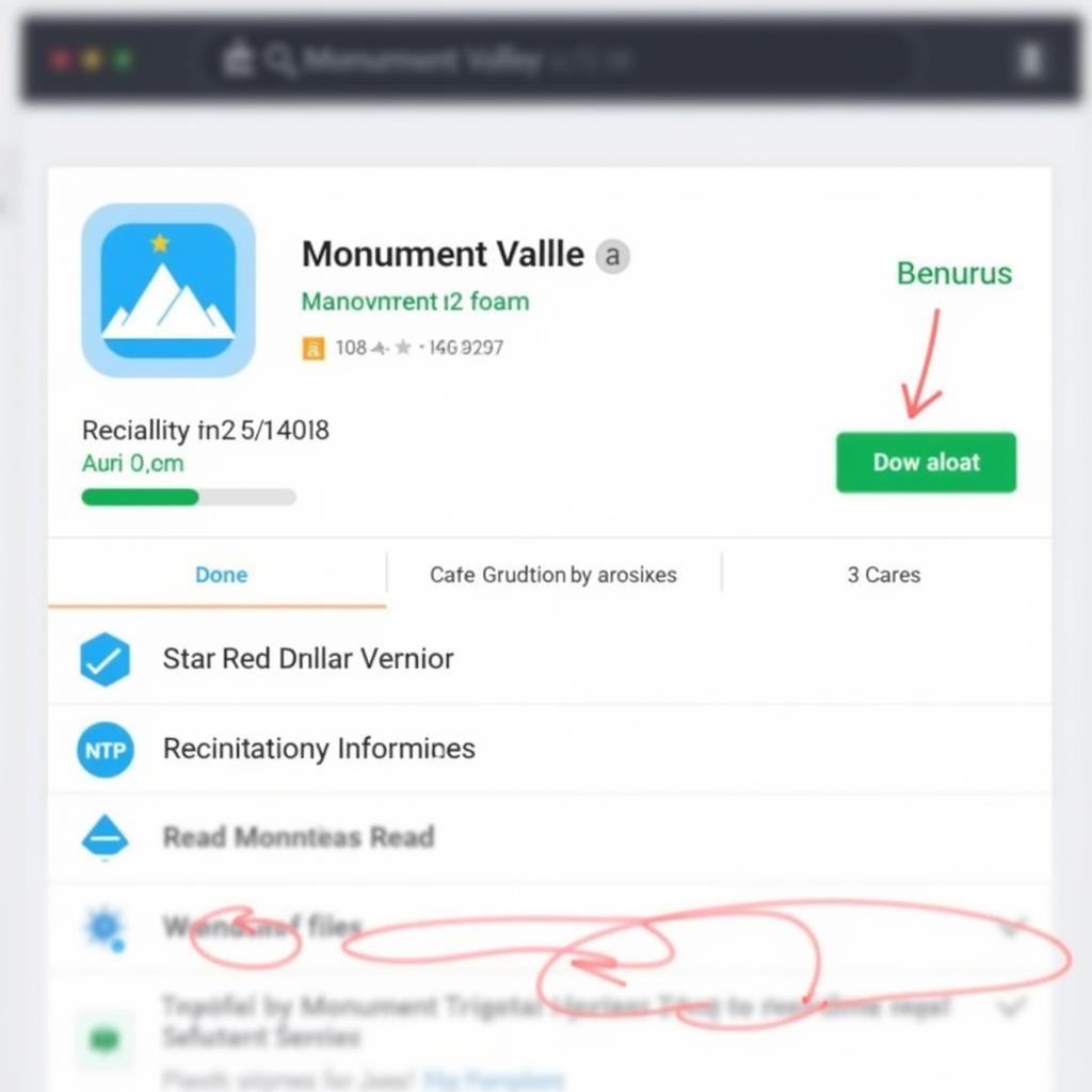 Screenshot of Monument Valley download page