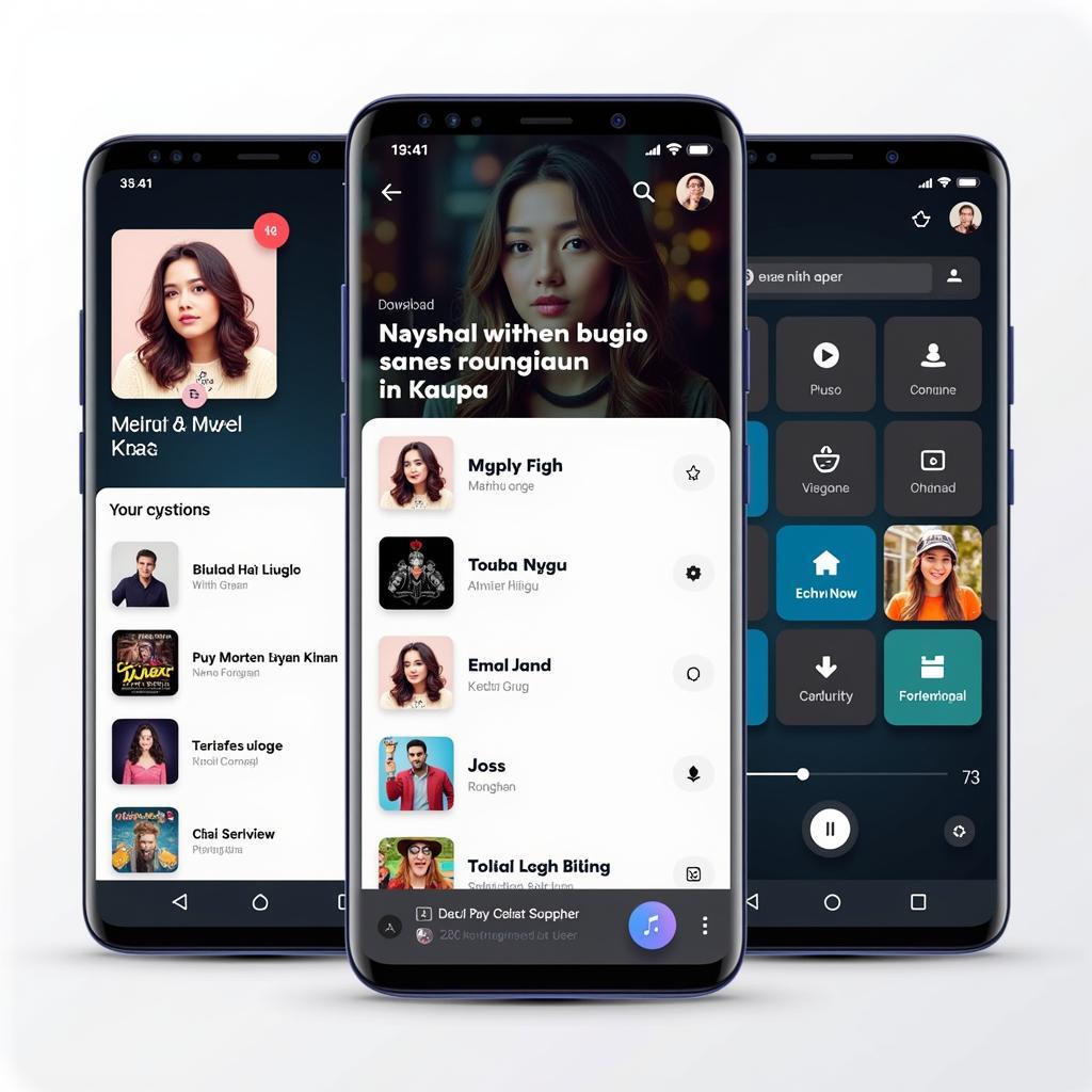 Vietnamese Music Sharing App Interface