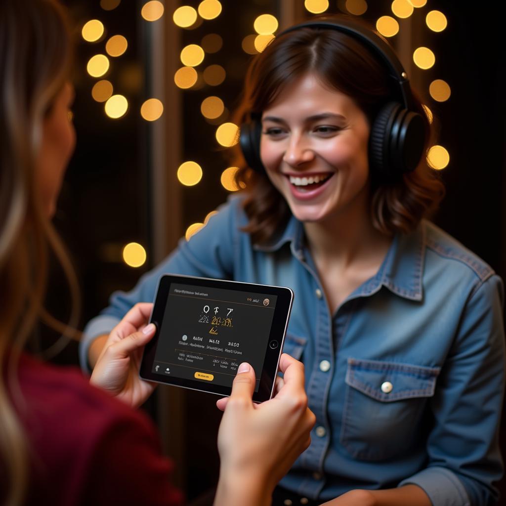 Musician Using Cleartune for Vocal Warm-up