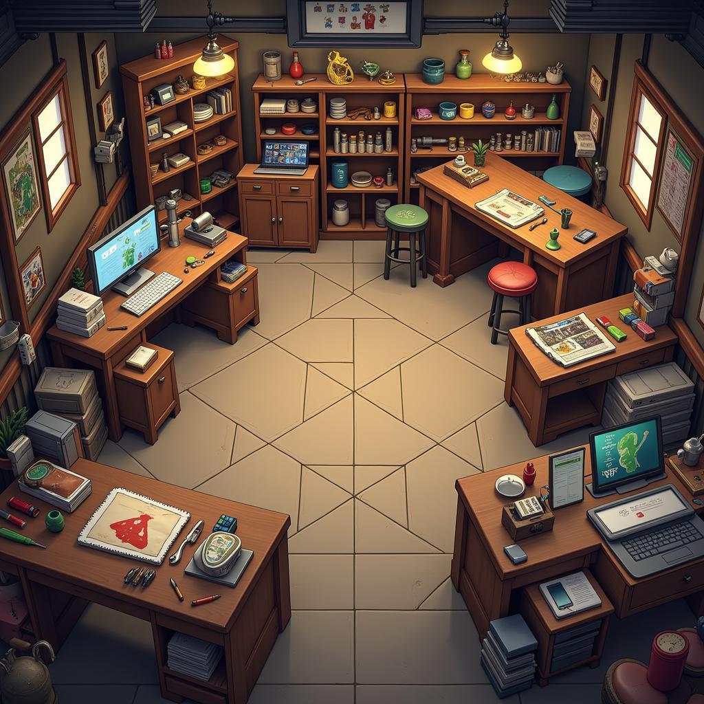 Workshop interior in My Time at Portia APK