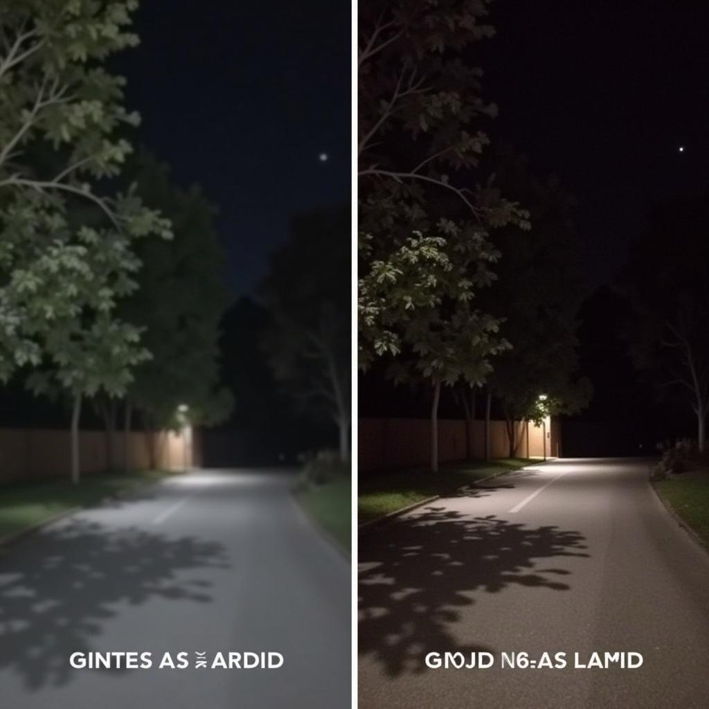 Night vision image comparison