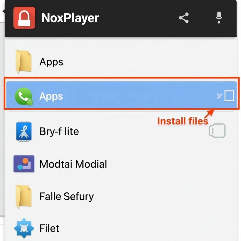 noxplayer file manager interface