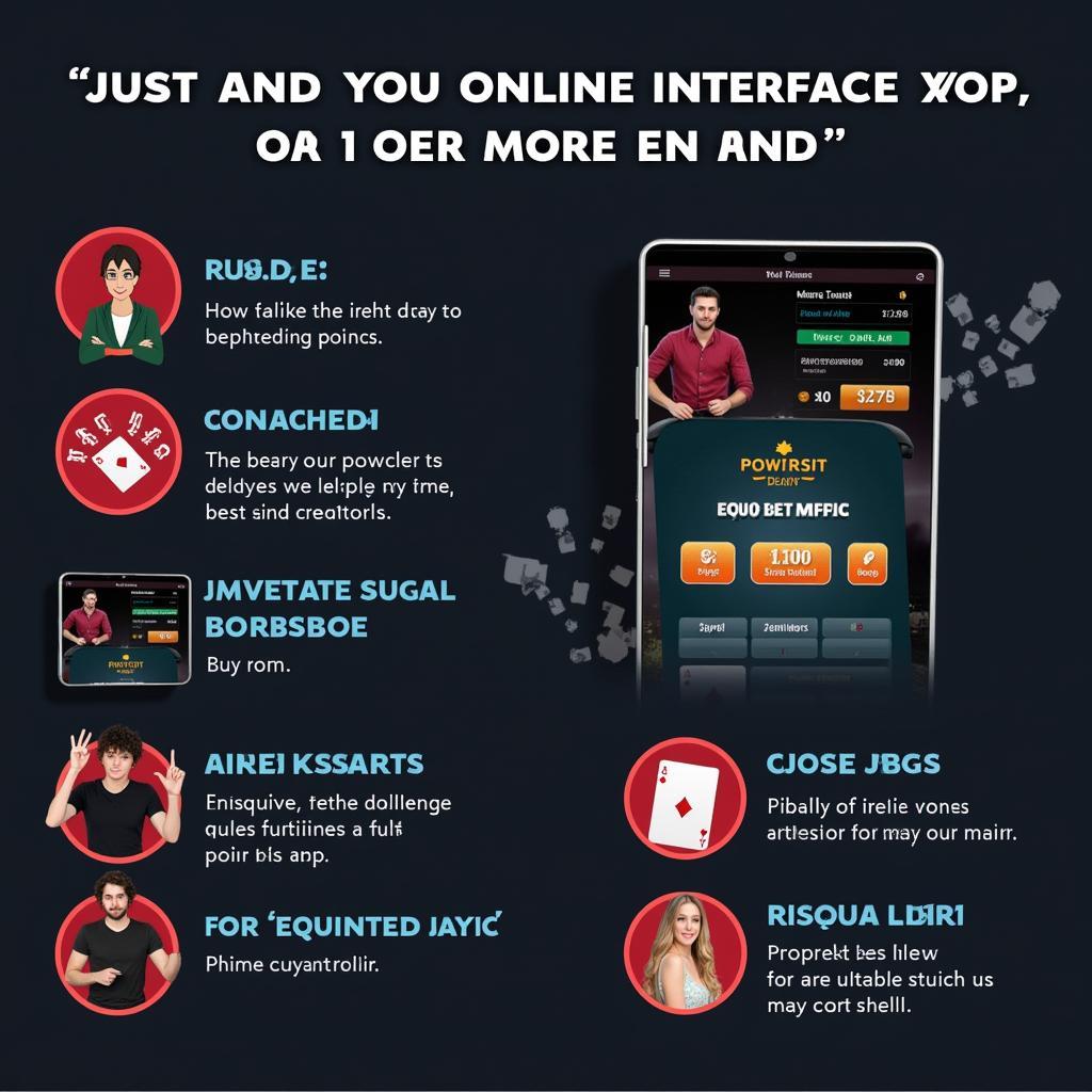 Mobile Poker App Interface