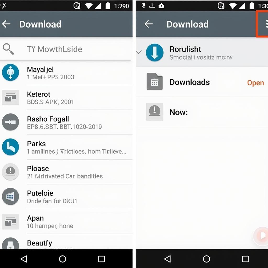 Opening an APK File Using a File Manager App