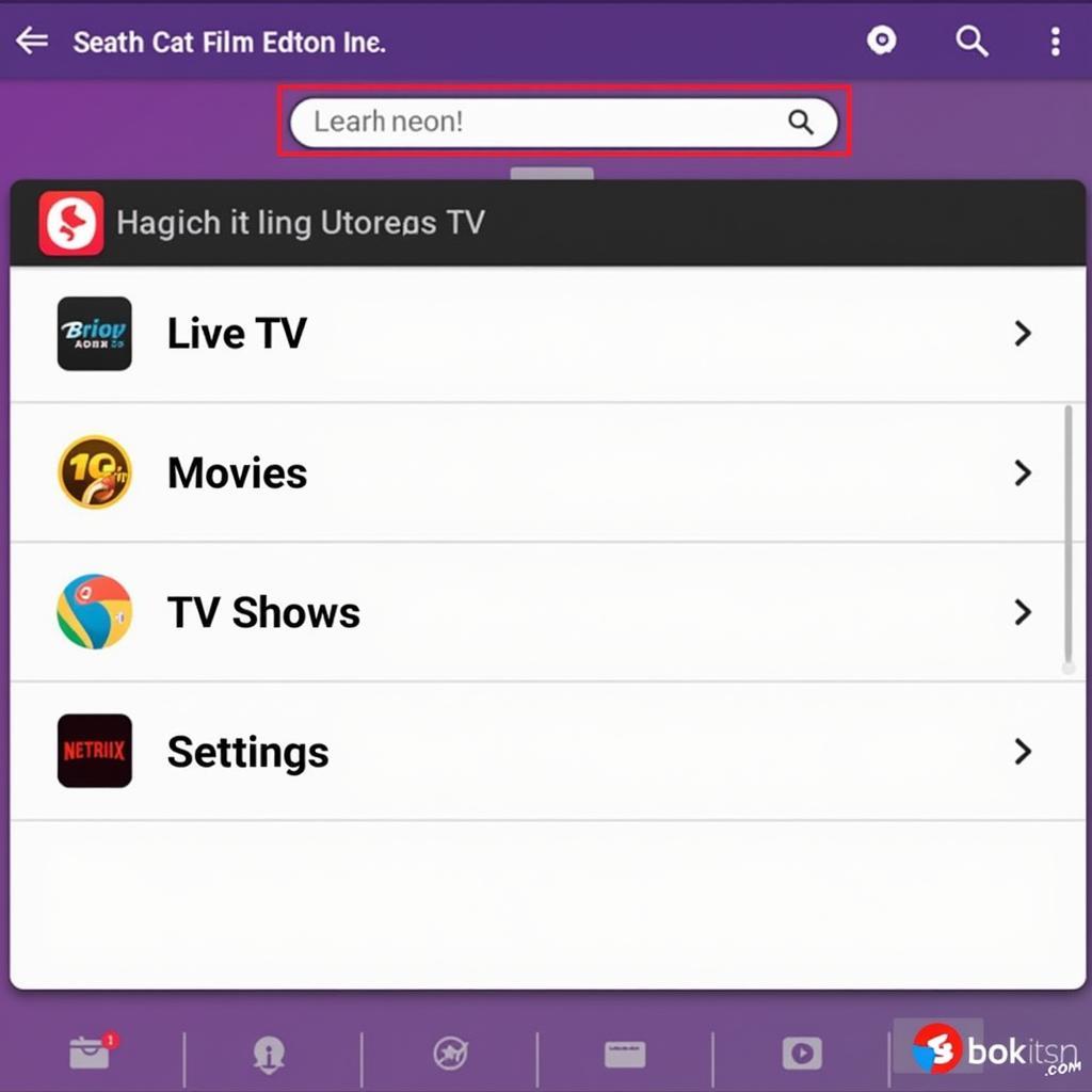 Oreo TV APK Interface