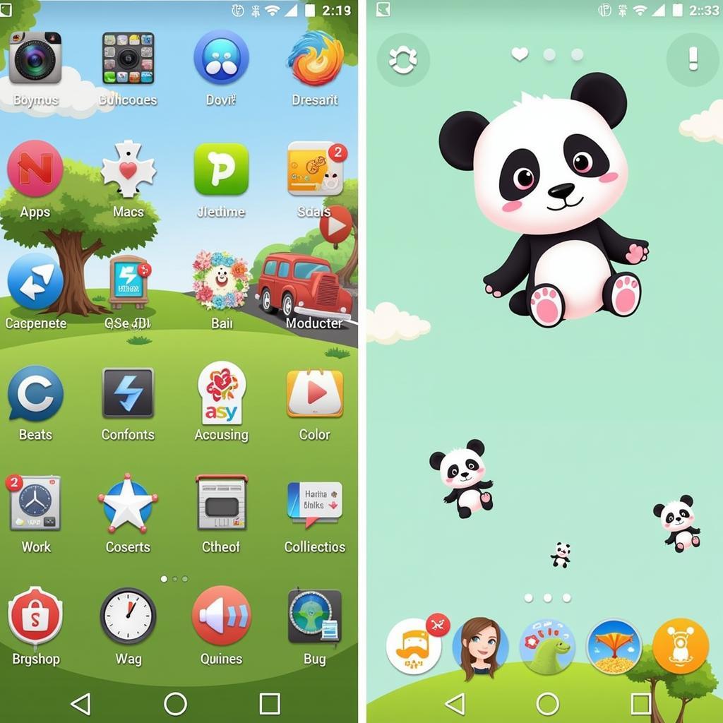 Panda Theme Icons and Wallpapers