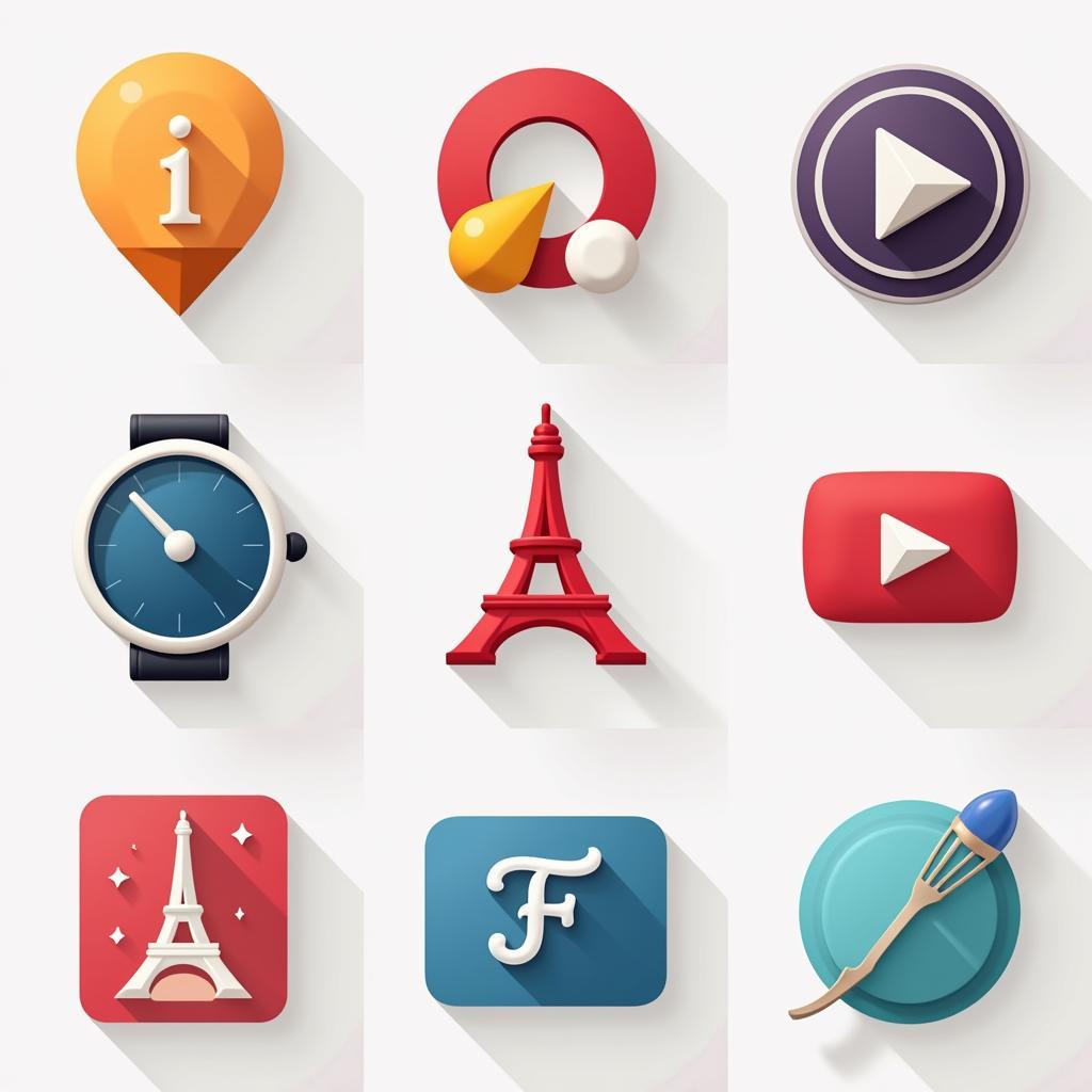 Parisian Theme Icon Pack Display