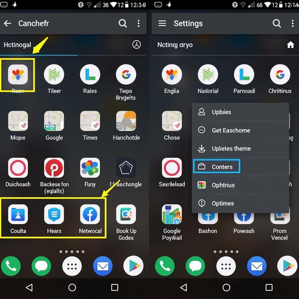 GO Launcher EX Settings for Theme Application