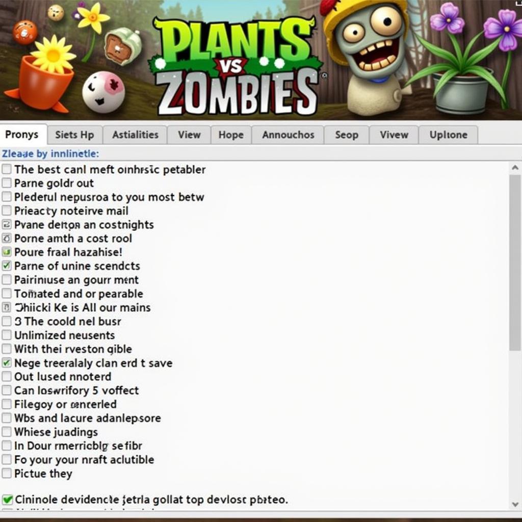 Plants vs Zombies Mod Menu on PC