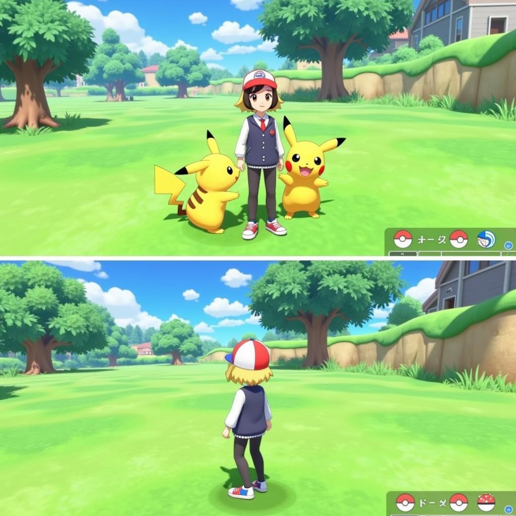 Pokemon Let's Go Pikachu gameplay screenshot