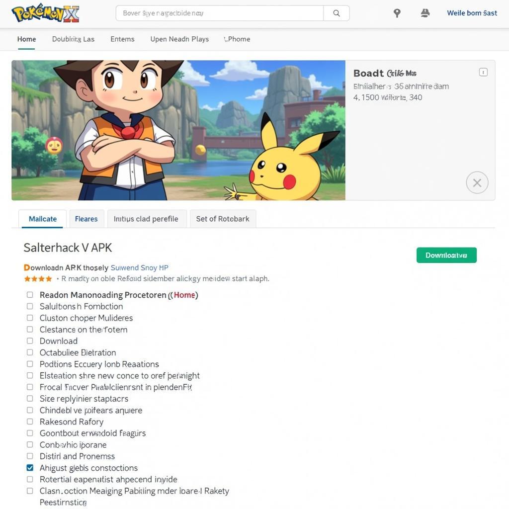 Pokemon X APK Download Page