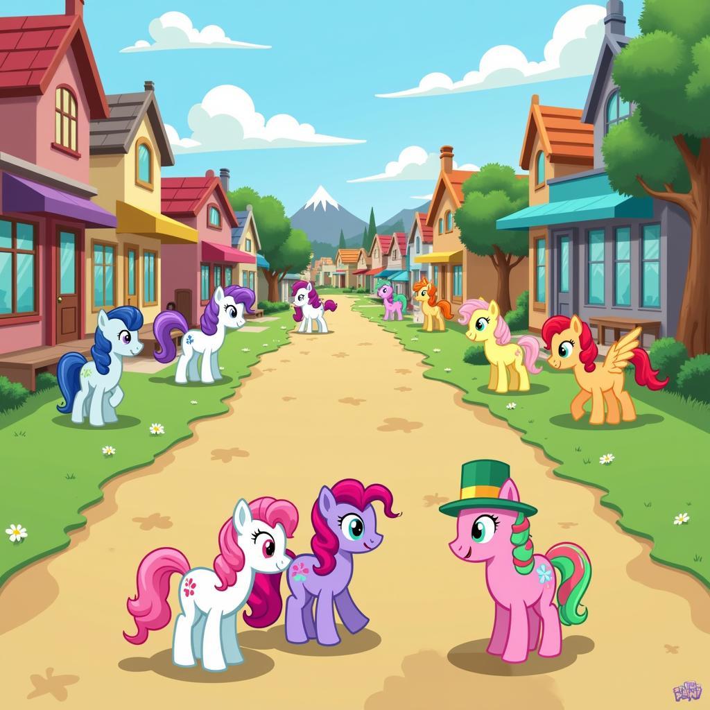 Players Interacting in Pony Town