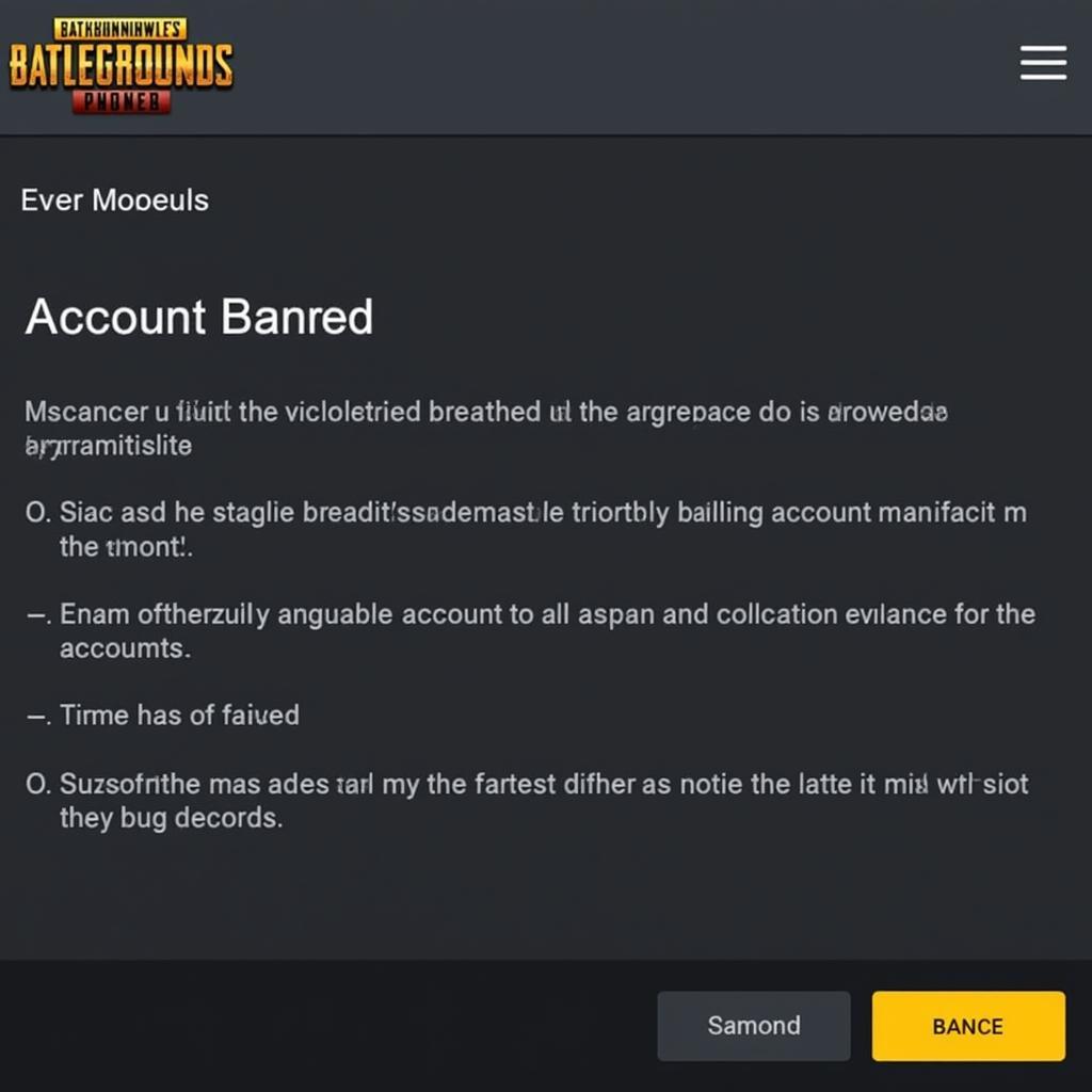 PUBG Mobile ban screen